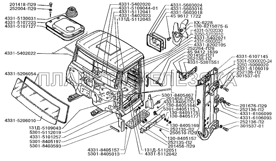 Кабина без дверей ЗИЛ-5301 (2006)